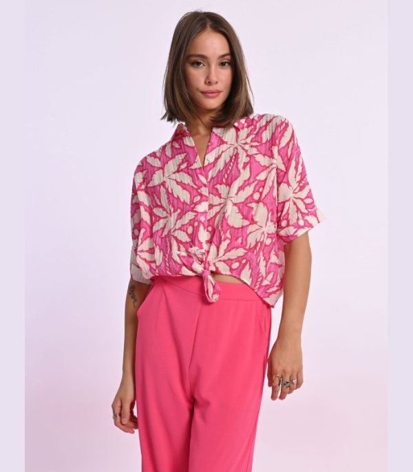 Printed V-Neck Long-Sleeve